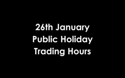 26 January Public Holiday Trading Hours
