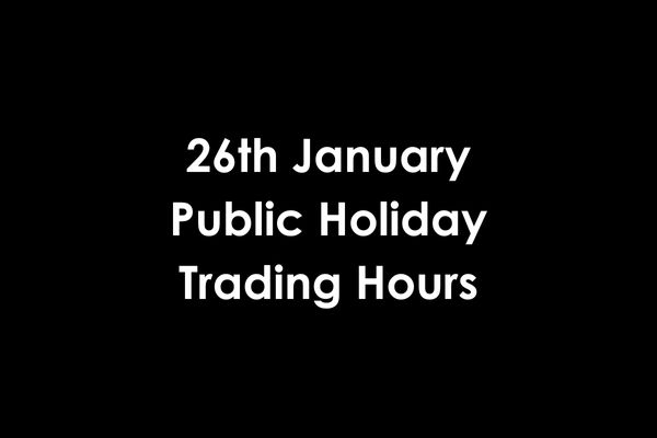 26 January Public Holiday Trading Hours TOK H
